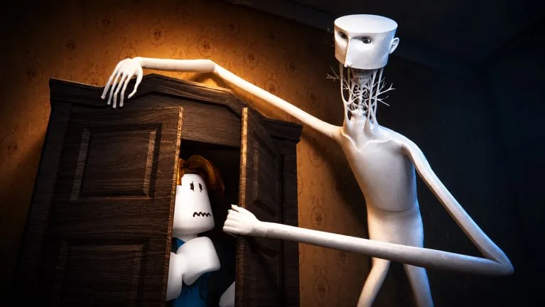 Roblox experience thumbnail for DON'T LET HIM IN